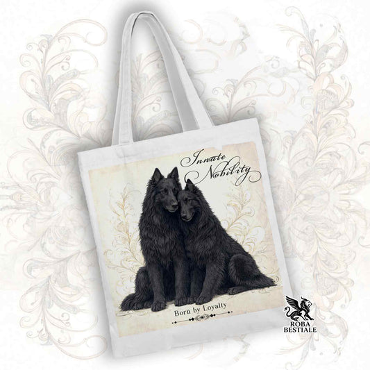 Tote Bag NOBILITY - PASTORE BELGA GROENENDAEL - 100% Cotone - Bianca o Beige