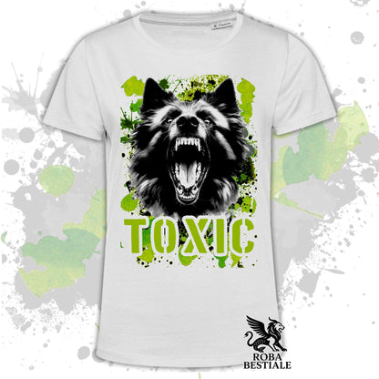 T-Shirt TOXIC - PASTORE BELGA GROENENDAEL - Bianca o Beige, da Uomo o da Donna - dalla XS alla 5XL