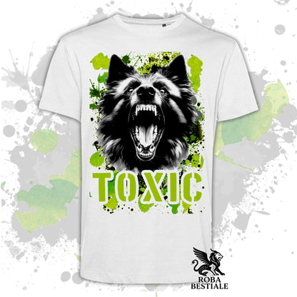 T-Shirt TOXIC - PASTORE BELGA GROENENDAEL - Bianca o Beige, da Uomo o da Donna - dalla XS alla 5XL