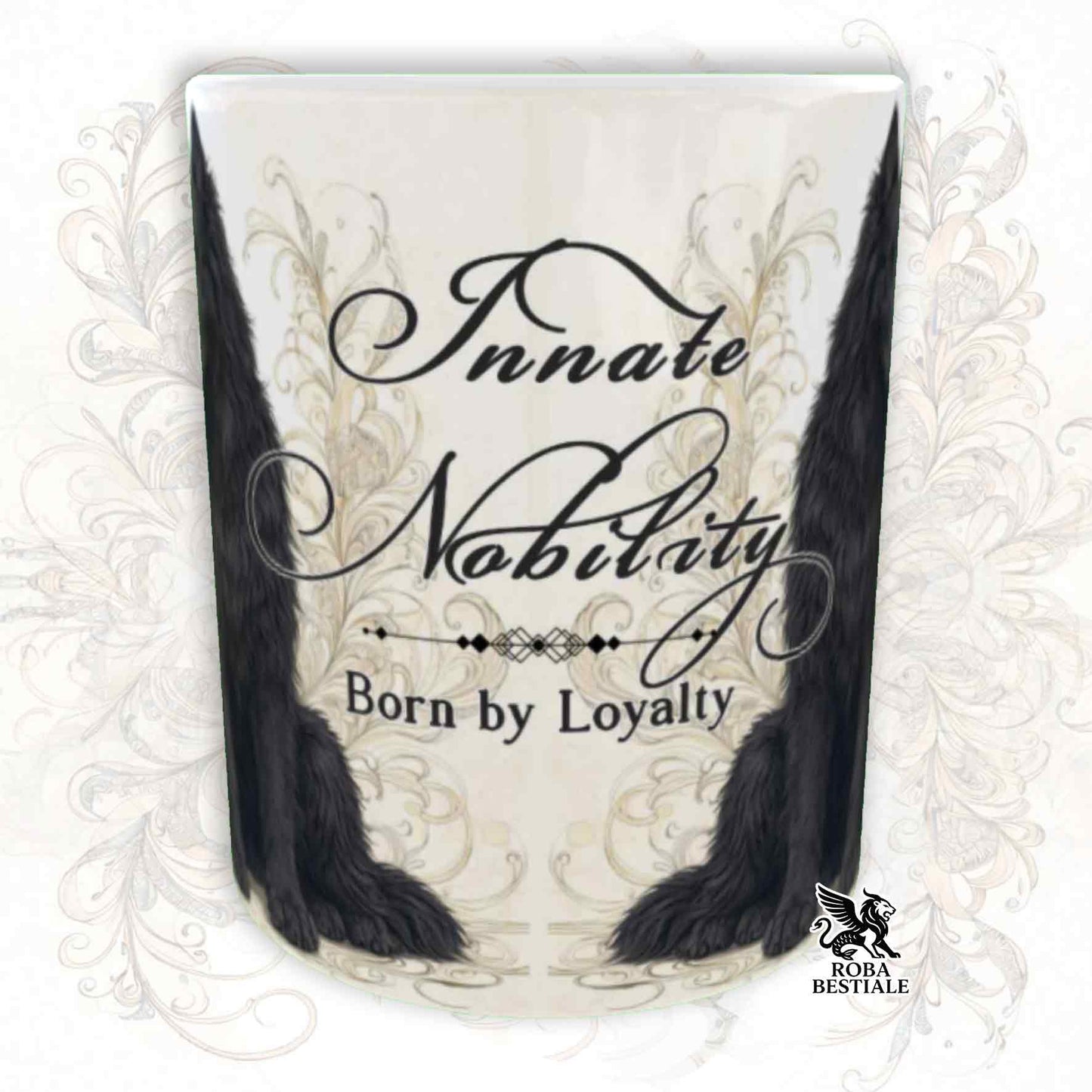 Tazza NOBILITY - PASTORE BELGA GROENENDAEL - Manico ORO - 330 ml - in Ceramica