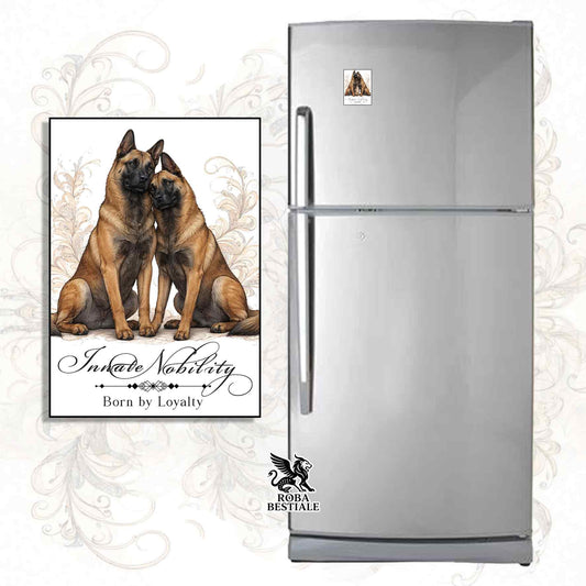 Calamita NOBILITY - PASTORE BELGA MALINOIS - in MDF - 7x5 cm