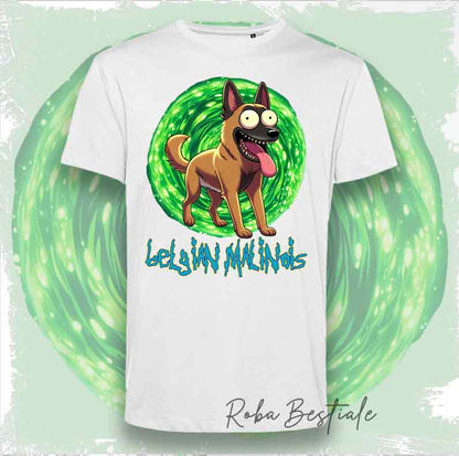 RICK &amp; MORTY T-Shirt - BELGIAN SHEPHERD MALINOIS