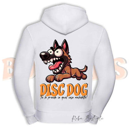 Felpa BONKERS - PASTORE BELGA MALINOIS - Con Cappuccio e Full Zip, Uomo o Donna, in tanti colori - dalla XS alla 5XL