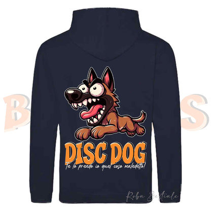 Felpa BONKERS - PASTORE BELGA MALINOIS - Con Cappuccio e Tasconi, Unisex, in tanti colori - dalla XS alla 5XL