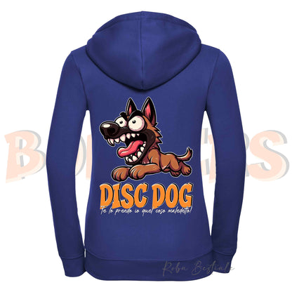 Felpa BONKERS - PASTORE BELGA MALINOIS - Con Cappuccio e Full Zip, Uomo o Donna, in tanti colori - dalla XS alla 5XL
