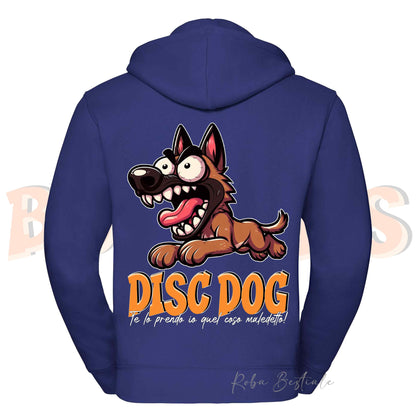 Felpa BONKERS - PASTORE BELGA MALINOIS - Con Cappuccio e Full Zip, Uomo o Donna, in tanti colori - dalla XS alla 5XL