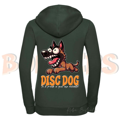 Felpa BONKERS - PASTORE BELGA MALINOIS - Con Cappuccio e Full Zip, Uomo o Donna, in tanti colori - dalla XS alla 5XL