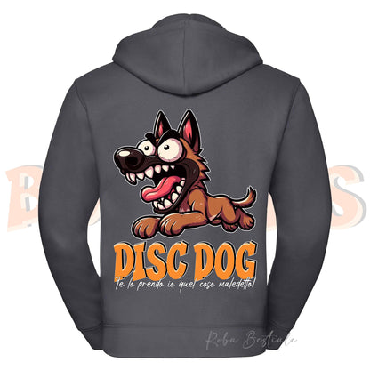 Felpa BONKERS - PASTORE BELGA MALINOIS - Con Cappuccio e Full Zip, Uomo o Donna, in tanti colori - dalla XS alla 5XL