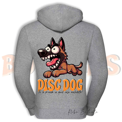 Felpa BONKERS - PASTORE BELGA MALINOIS - Con Cappuccio e Full Zip, Uomo o Donna, in tanti colori - dalla XS alla 5XL