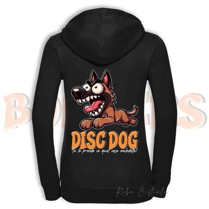 Felpa BONKERS - PASTORE BELGA MALINOIS - Con Cappuccio e Full Zip, Uomo o Donna, in tanti colori - dalla XS alla 5XL