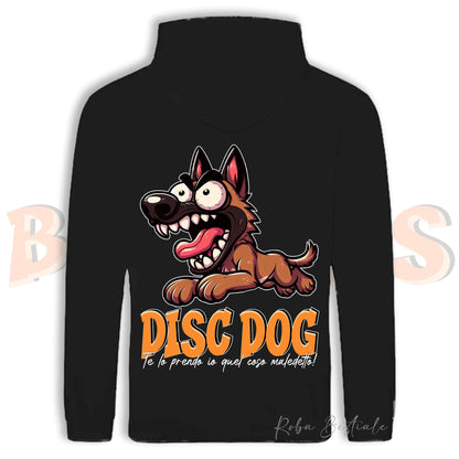 Felpa BONKERS - PASTORE BELGA MALINOIS - Con Cappuccio e Tasconi, Unisex, in tanti colori - dalla XS alla 5XL