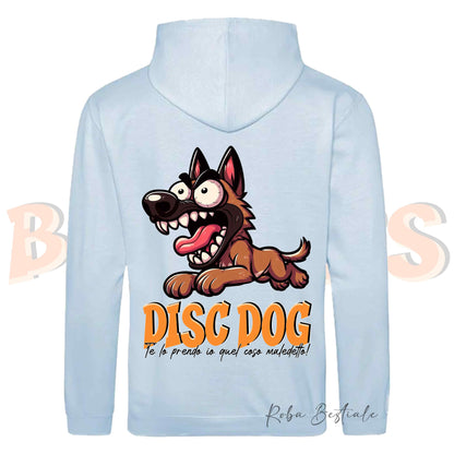 Felpa BONKERS - PASTORE BELGA MALINOIS - Con Cappuccio e Tasconi, Unisex, in tanti colori - dalla XS alla 5XL