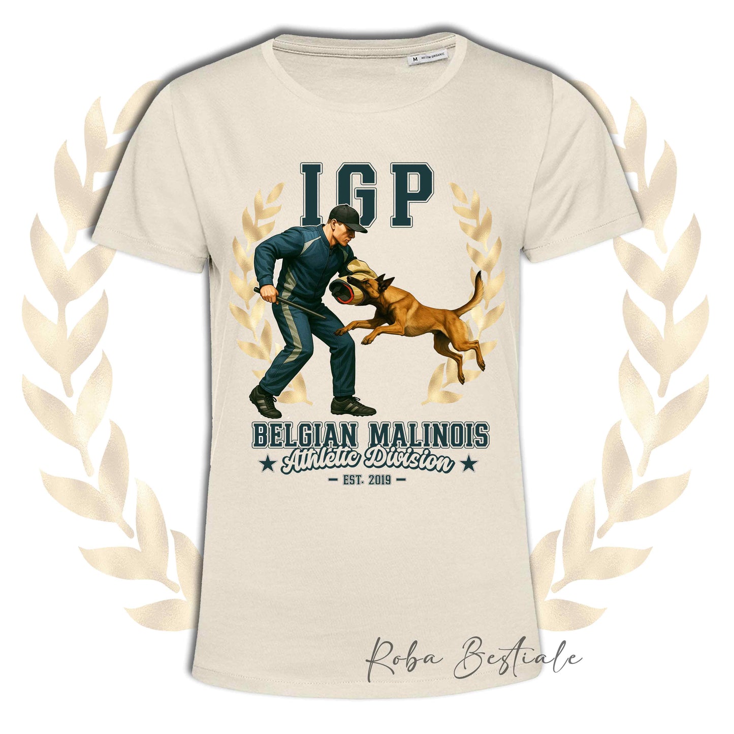 T-Shirt IGP ATTACK - PASTORE BELGA MALINOIS - Uomo o Donna - dalla XS alla 5XL