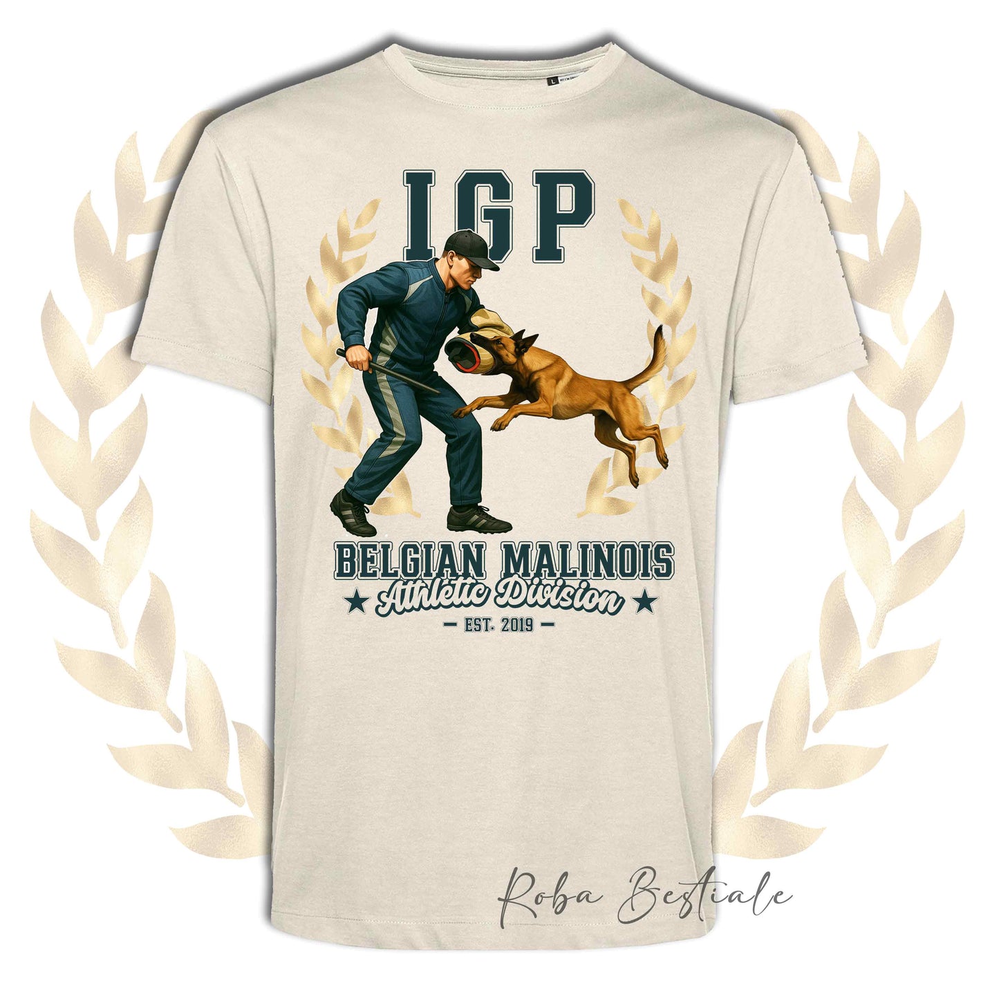 T-Shirt IGP ATTACK - PASTORE BELGA MALINOIS - Uomo o Donna - dalla XS alla 5XL