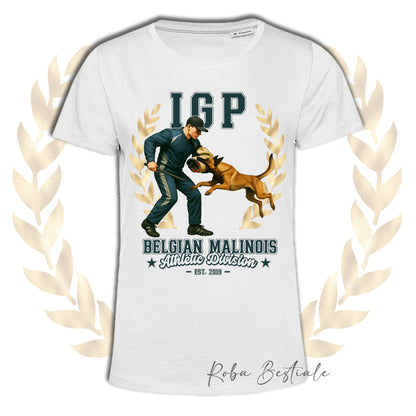 T-Shirt IGP ATTACK - PASTORE BELGA MALINOIS - Uomo o Donna - dalla XS alla 5XL