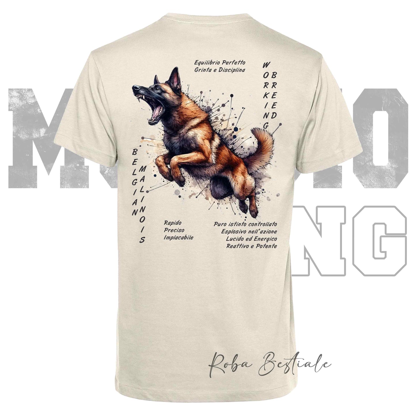 T-Shirt MONDIORING6 - PASTORE BELGA MALINOIS - Uomo o Donna - dalla XS alla 5XL