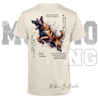 T-Shirt MONDIORING6 - PASTORE BELGA MALINOIS - Uomo o Donna - dalla XS alla 5XL