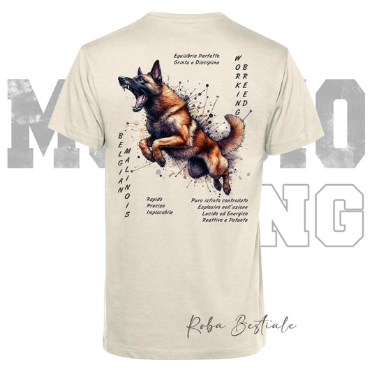 T-Shirt MONDIORING6 - PASTORE BELGA MALINOIS - Uomo o Donna - dalla XS alla 5XL
