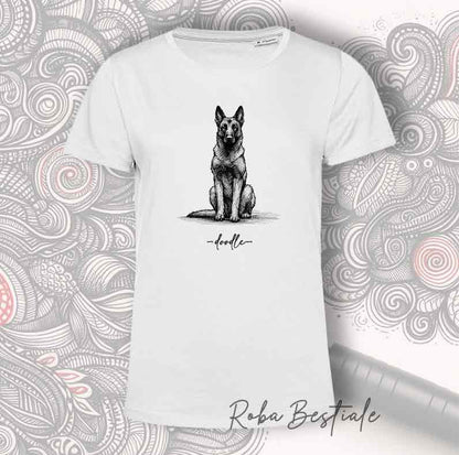 T-Shirt DOODLE - PASTORE BELGA MALINOIS
