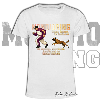 T-Shirt MONDIORING Chase! - PASTORE BELGA MALINOIS - In tanti colori - Uomo o Donna - dalla XS alla 5XL