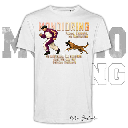 T-Shirt MONDIORING Chase! - PASTORE BELGA MALINOIS - In tanti colori - Uomo o Donna - dalla XS alla 5XL