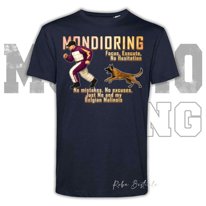 T-Shirt MONDIORING Chase! - PASTORE BELGA MALINOIS - In tanti colori - Uomo o Donna - dalla XS alla 5XL