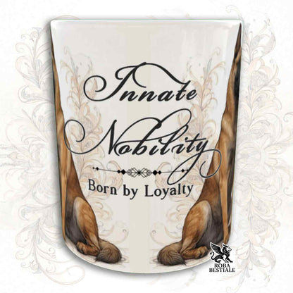 Mug NOBILITY - BELGIAN MALINOIS - Gold Handle - 330 ml - Ceramic