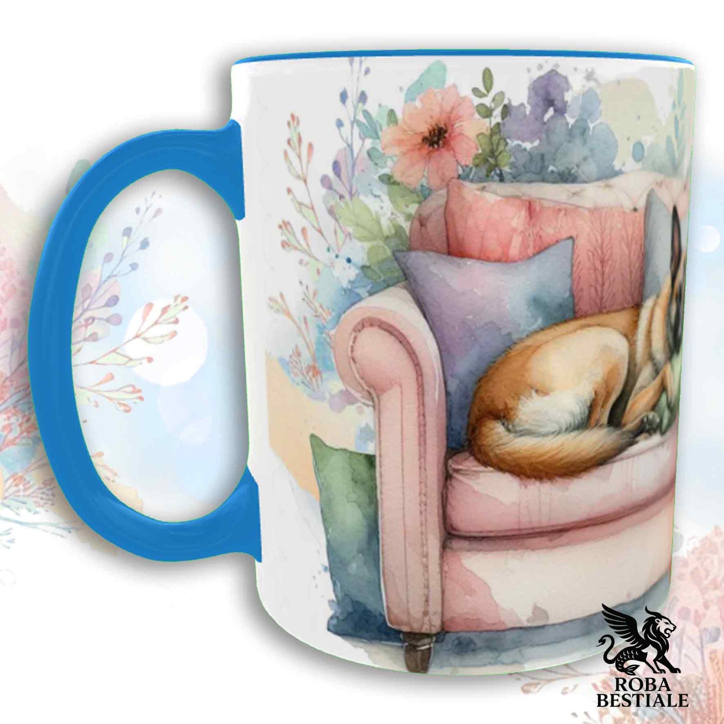 Tazza SOFT LIFE - PASTORE BELGA MALINOIS - In Ceramica, colore a scelta - 330 ml