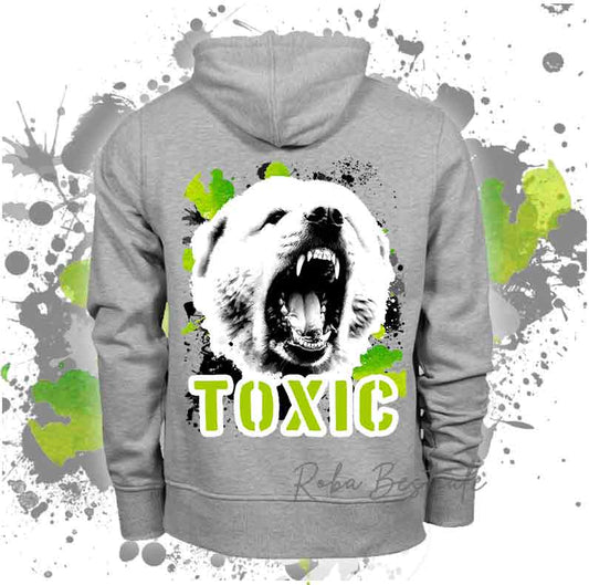 Felpa TOXIC - PASTORE DELL'ASIA CENTRALE - Unisex - Grigia - dalla XS alla 3XL