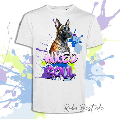 T-shirt INKED SOUL - BERGER NÉERLANDAIS à Poil Court