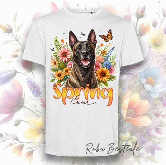 T-Shirt SPRING LOVE - PASTORE OLANDESE a Pelo Corto