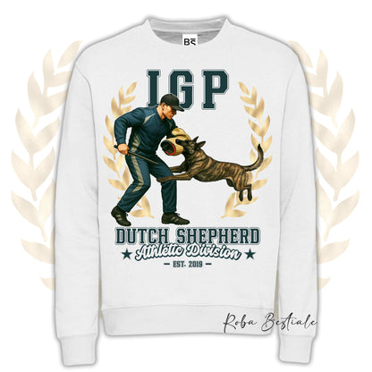 Felpa Invernale IGP ATTACK - PASTORE OLANDESE - Girocollo, Unisex, in tanti colori! - dalla XS alla 3XL