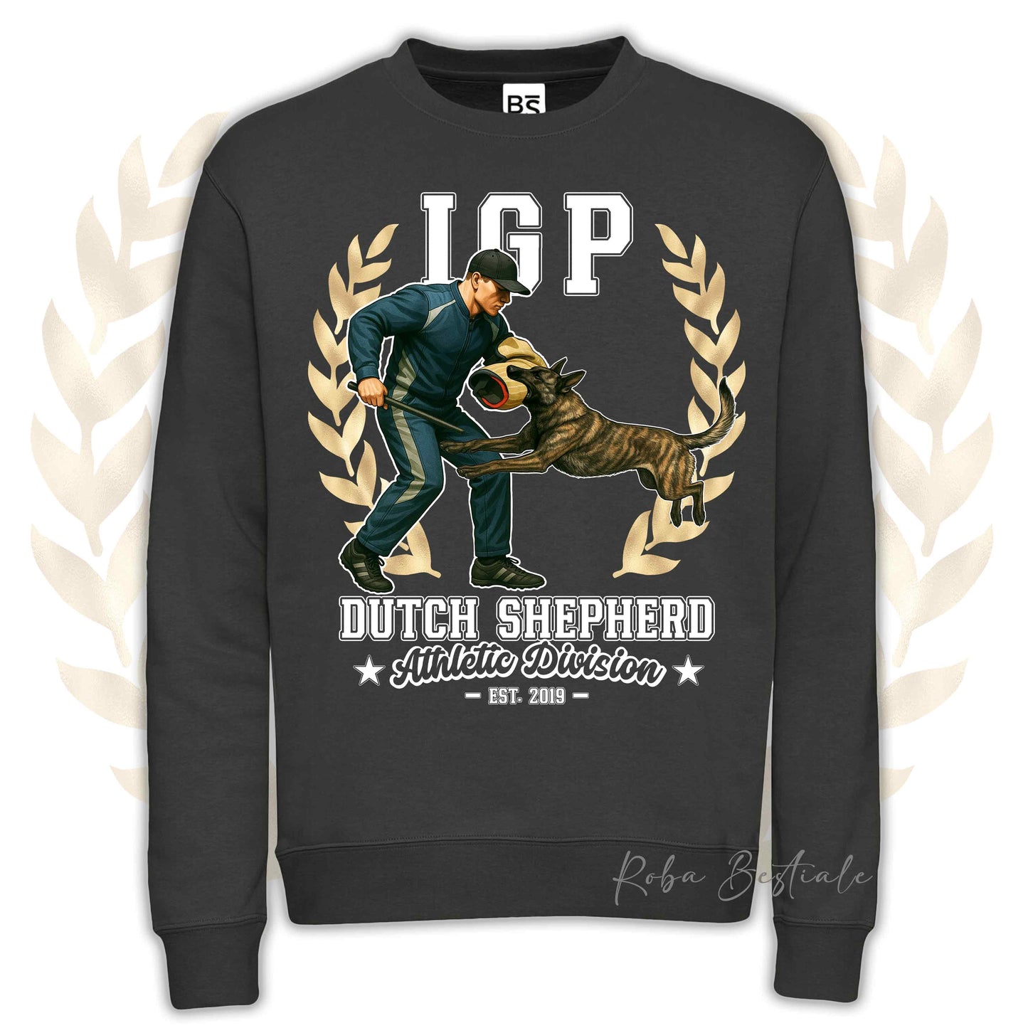 Felpa Invernale IGP ATTACK - PASTORE OLANDESE - Girocollo, Unisex, in tanti colori! - dalla XS alla 3XL