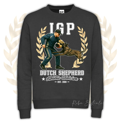 Felpa Invernale IGP ATTACK - PASTORE OLANDESE - Girocollo, Unisex, in tanti colori! - dalla XS alla 3XL