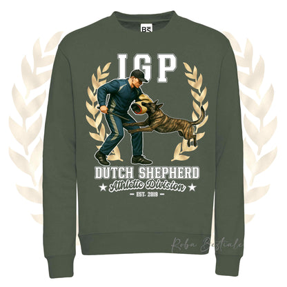 Felpa Invernale IGP ATTACK - PASTORE OLANDESE - Girocollo, Unisex, in tanti colori! - dalla XS alla 3XL