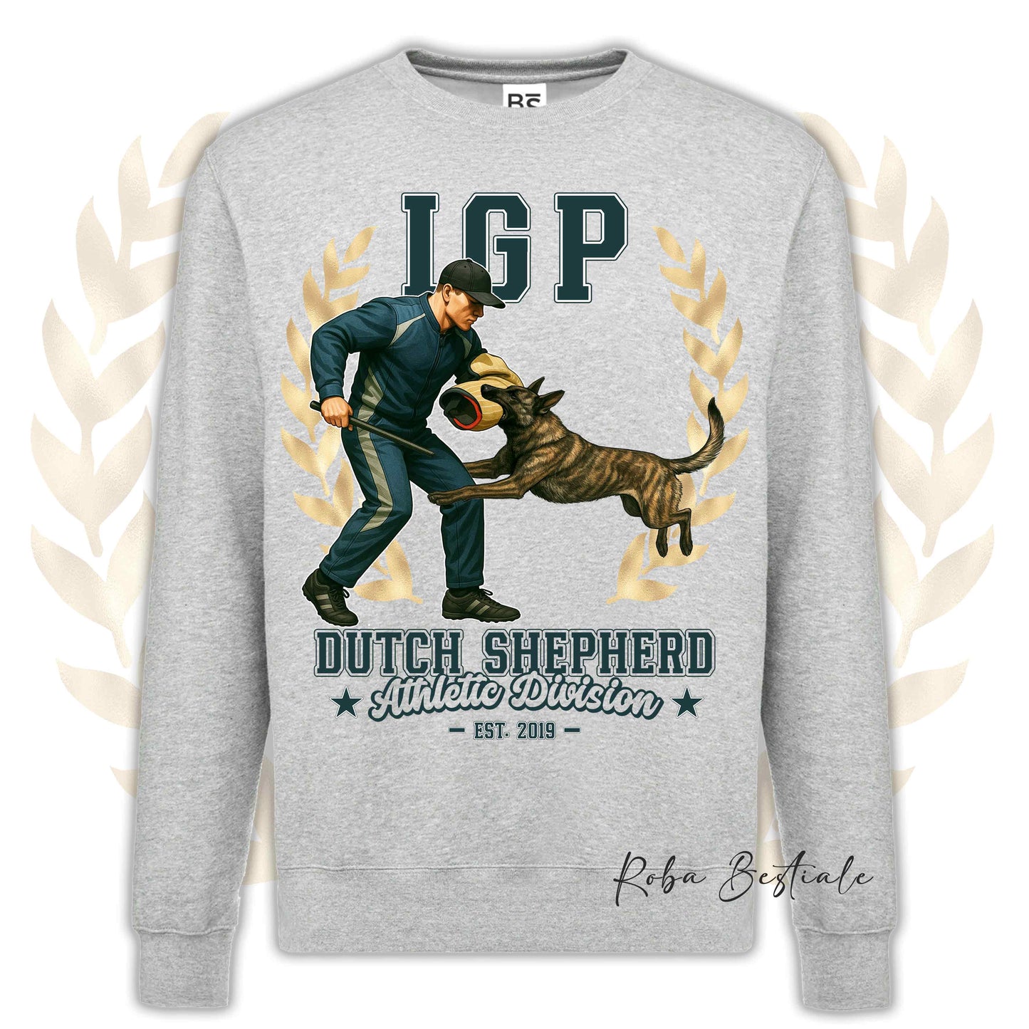 Felpa Invernale IGP ATTACK - PASTORE OLANDESE - Girocollo, Unisex, in tanti colori! - dalla XS alla 3XL