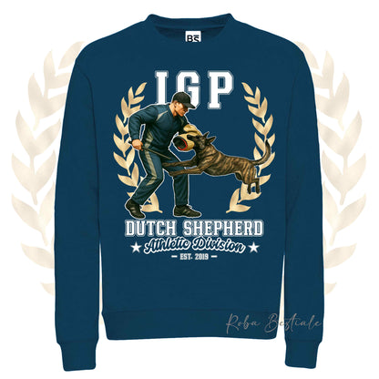 Felpa Invernale IGP ATTACK - PASTORE OLANDESE - Girocollo, Unisex, in tanti colori! - dalla XS alla 3XL