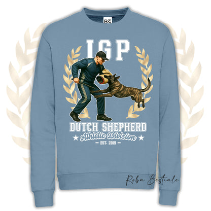 Felpa Invernale IGP ATTACK - PASTORE OLANDESE - Girocollo, Unisex, in tanti colori! - dalla XS alla 3XL