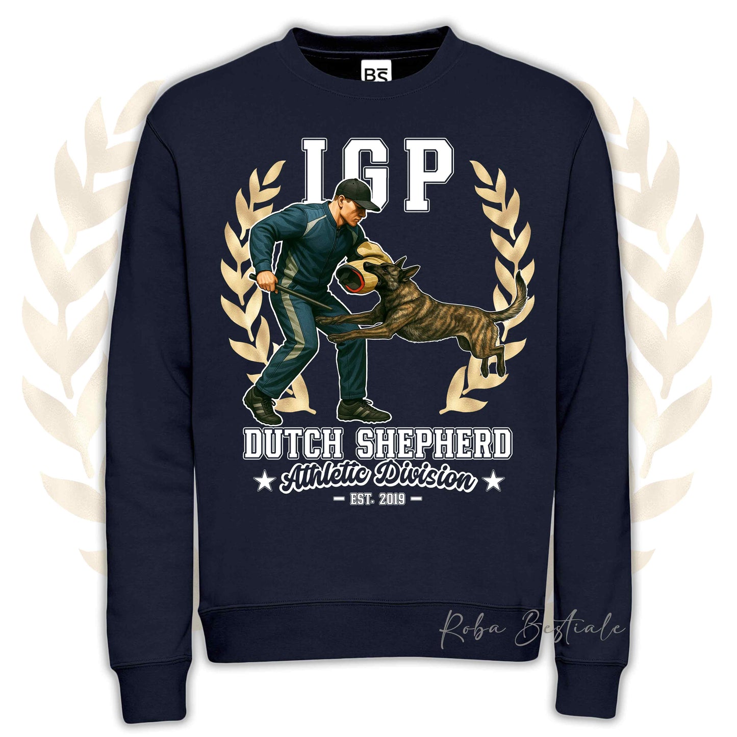 Felpa Invernale IGP ATTACK - PASTORE OLANDESE - Girocollo, Unisex, in tanti colori! - dalla XS alla 3XL