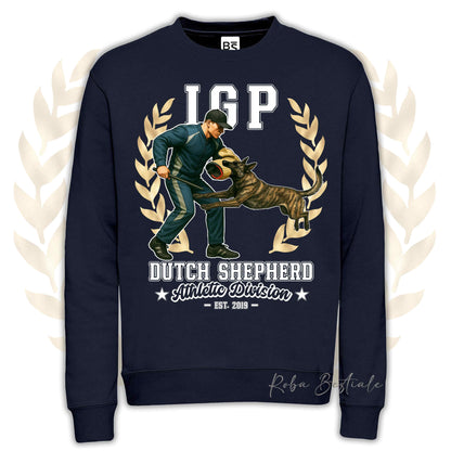 Felpa Invernale IGP ATTACK - PASTORE OLANDESE - Girocollo, Unisex, in tanti colori! - dalla XS alla 3XL