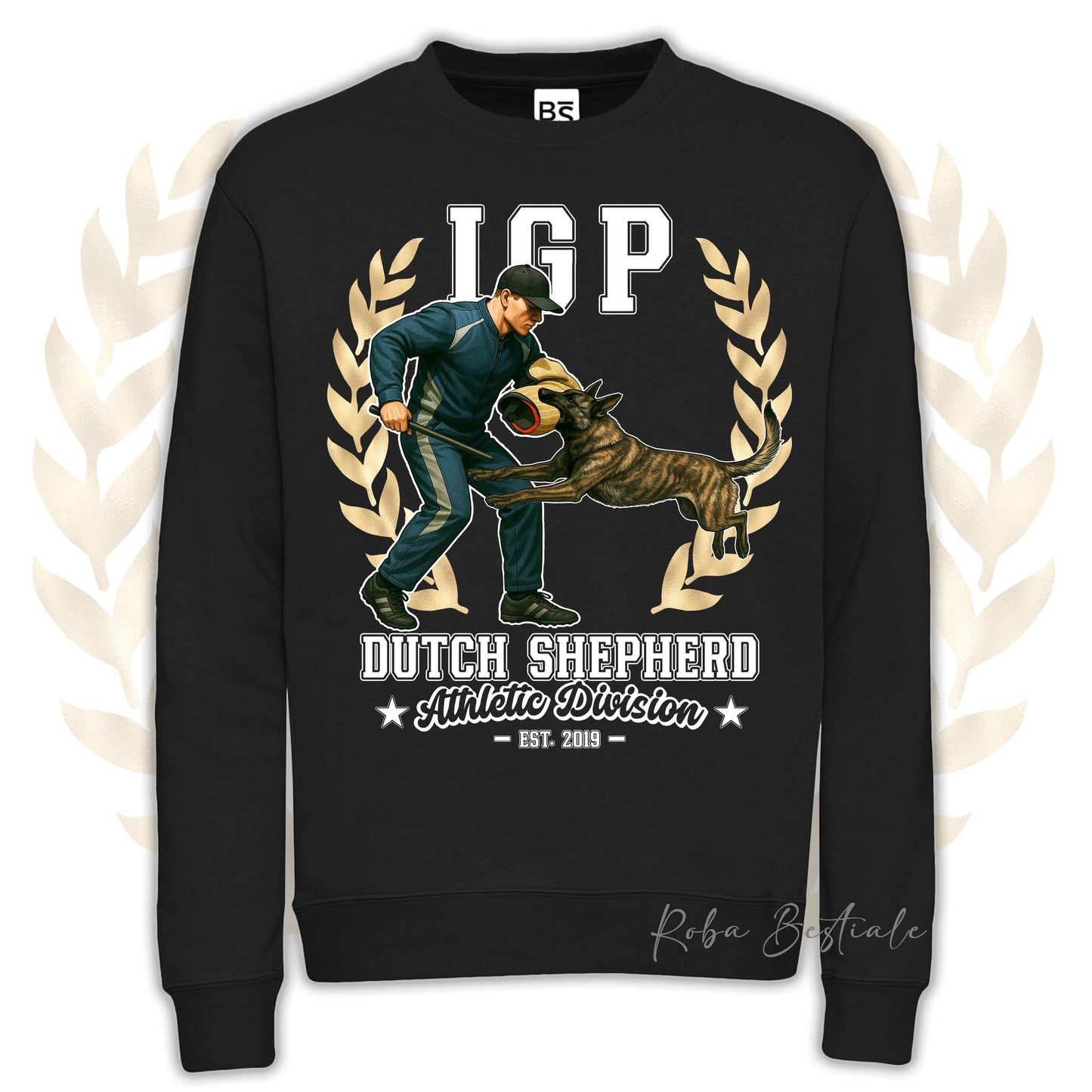 Felpa Invernale IGP ATTACK - PASTORE OLANDESE - Girocollo, Unisex, in tanti colori! - dalla XS alla 3XL