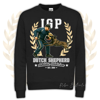 Felpa Invernale IGP ATTACK - PASTORE OLANDESE - Girocollo, Unisex, in tanti colori! - dalla XS alla 3XL