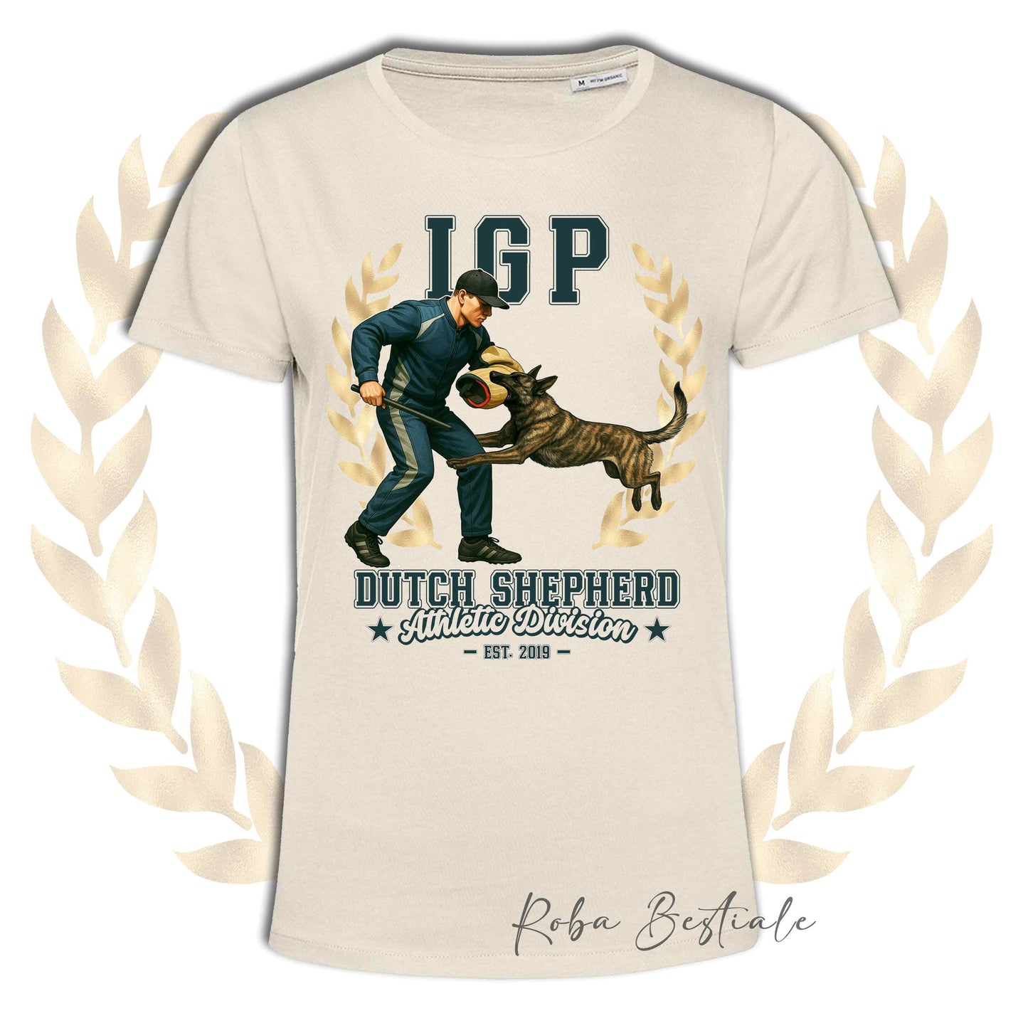 T-Shirt IGP ATTACK - PASTORE OLANDESE a Pelo Corto - Uomo o Donna - dalla XS alla 5XL