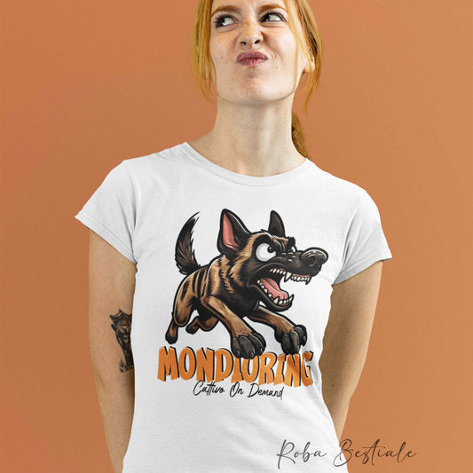T-Shirt BONKERS - MONDIORING - PASTORE OLANDESE a Pelo Corto - Uomo o Donna - dalla XS alla 5XL