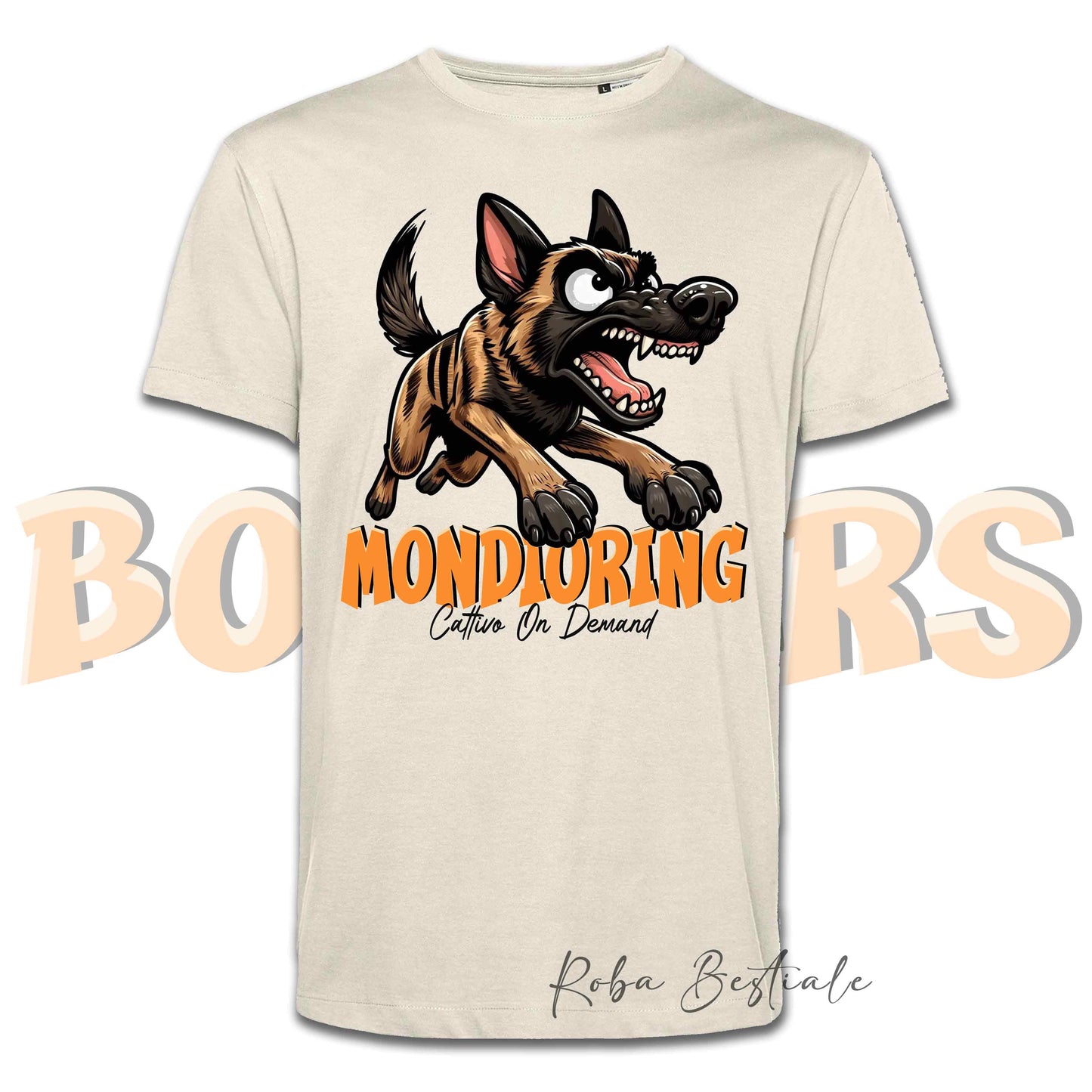 T-Shirt BONKERS - MONDIORING - PASTORE OLANDESE a Pelo Corto - Uomo o Donna - dalla XS alla 5XL