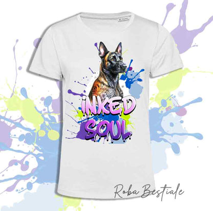 T-shirt INKED SOUL - BERGER NÉERLANDAIS à Poil Court