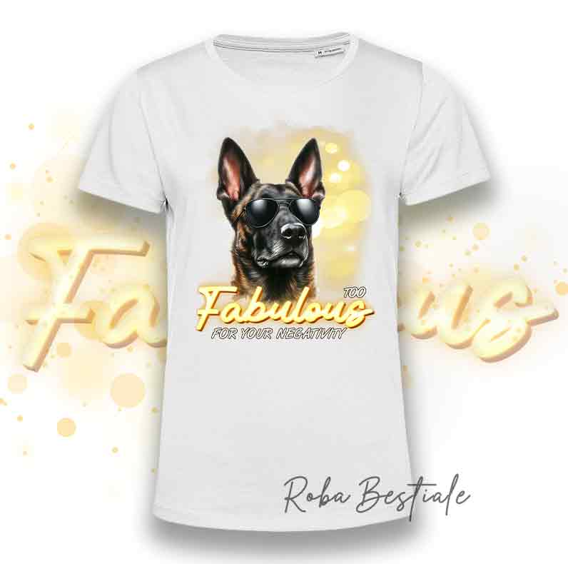 T-Shirt TOO FABULOUS - PASTORE OLANDESE a Pelo Corto