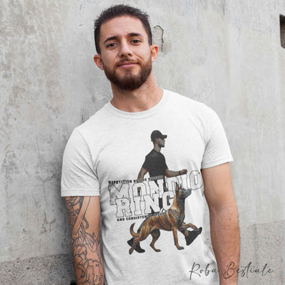T-Shirt MONDIORING5 - PASTORE OLANDESE a Pelo Corto + UOMO - Bianca, Uomo o Donna - dalla XS alla 5XL