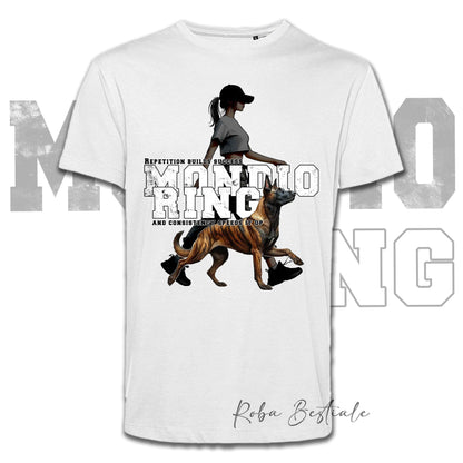 T-Shirt MONDIORING5 - PASTORE OLANDESE a Pelo Corto + DONNA - Bianca, Uomo o Donna - dalla XS alla 5XL