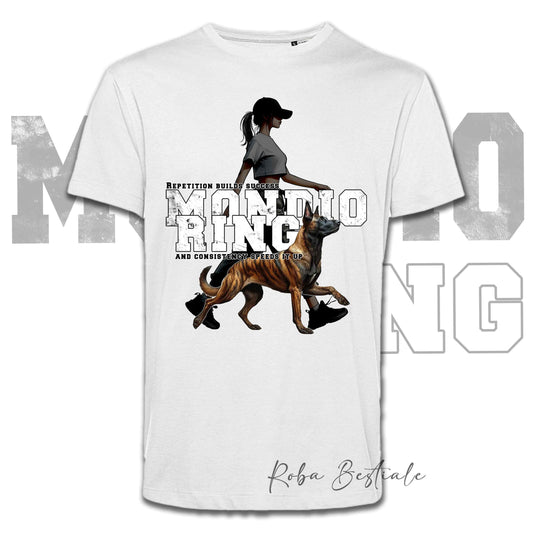 T-Shirt MONDIORING5 - PASTORE OLANDESE a Pelo Corto + DONNA - Bianca, Uomo o Donna - dalla XS alla 5XL